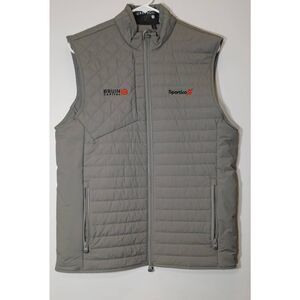 Greyson mens small gray puffer vest quilted packable